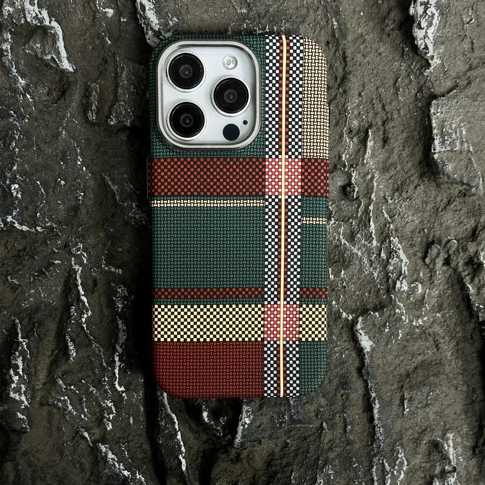 Kevlar Carbon Fiber Pattern iPhone Case - Viexta