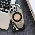 Frameless Heat Dissipation Armor Magnetic Bracket Metal iPhone Case - Viexta