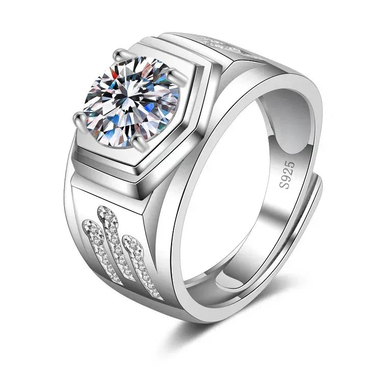 Six-claw 1 Karat Engagement Ring - Viexta