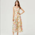 Flower Cutout Embroidered Dress - Viexta
