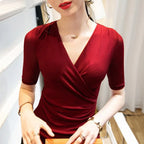 Mid-sleeve Mesh Top - Viexta