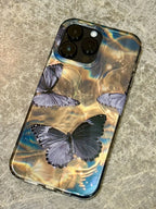 Water Ripple Laser Butterfly iPhone Case - Viexta
