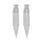 luxury-sparkling-full-rhinestone-long-fringe-earrings - Viexta