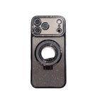 Edge Diamond Magnetic Quicksand Bracket Drop-resistant iPhone Case