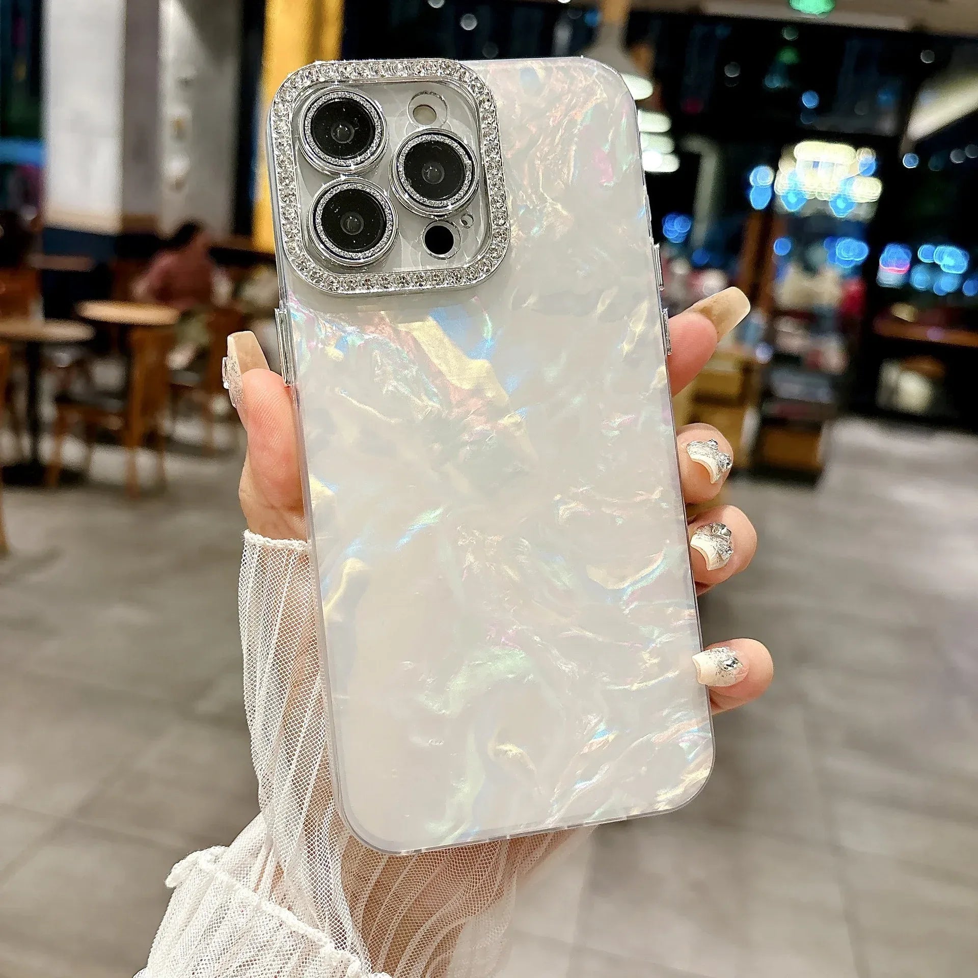 Silver Water Ripple iPhone Case - Viexta