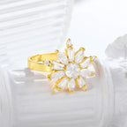 micro-inlaid-zircon-adjustable-flower-ring - Viexta