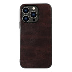Solid Color Matte Leather iPhone Case - Viexta
