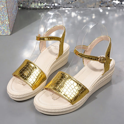 Shiny Thick Sandals