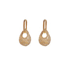 Zirconium Water Drops A Two-ear Buckle Stud - Viexta