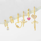 6piece Asymmetric Tassel Ear Clip - Viexta