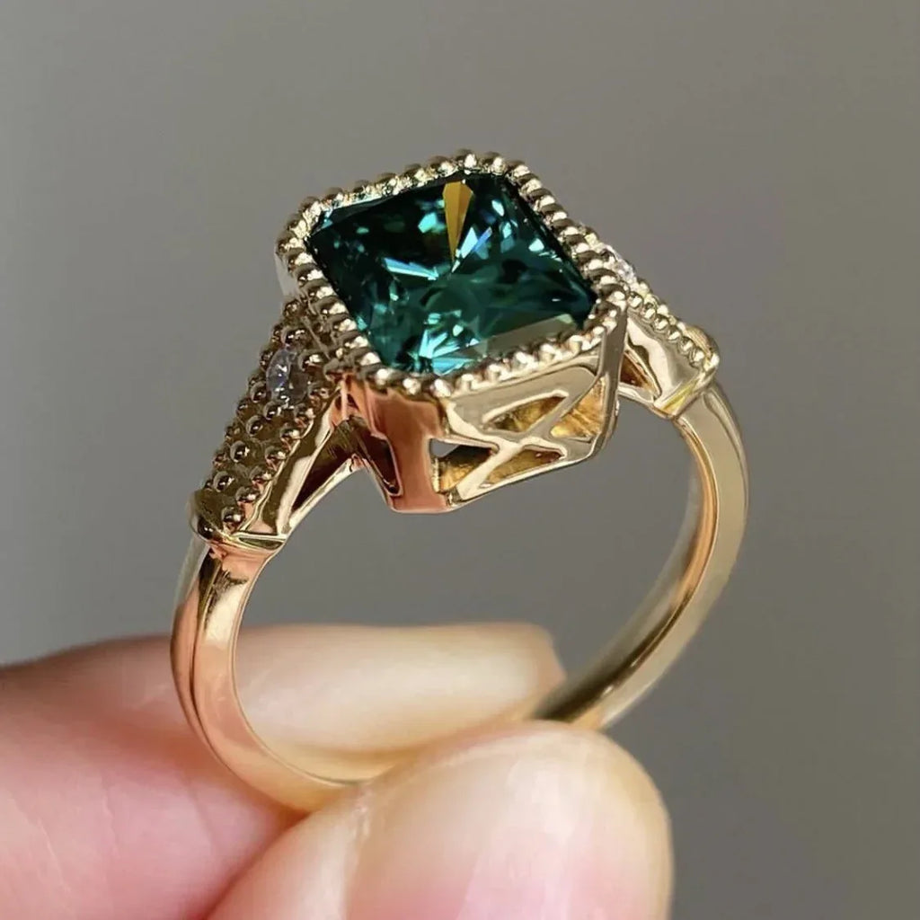 Geometric Gold-plated Ring Fashion - Viexta