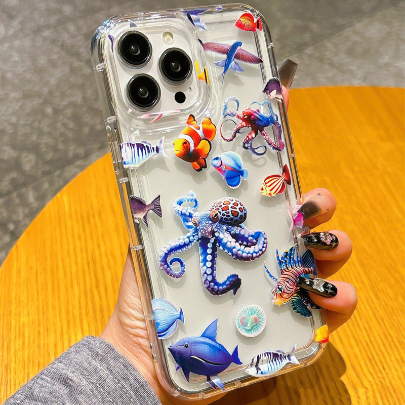 Marine Animal Airbag Drop-resistant  iPhone Case