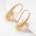 Geometric Metal Glossy Surface Ear Hook - Viexta