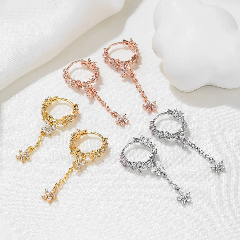 Tassel Water Drop Earrings - Viexta