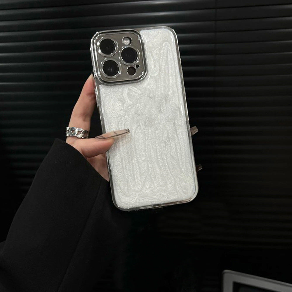 Cement Gray Mirror iPhone Case