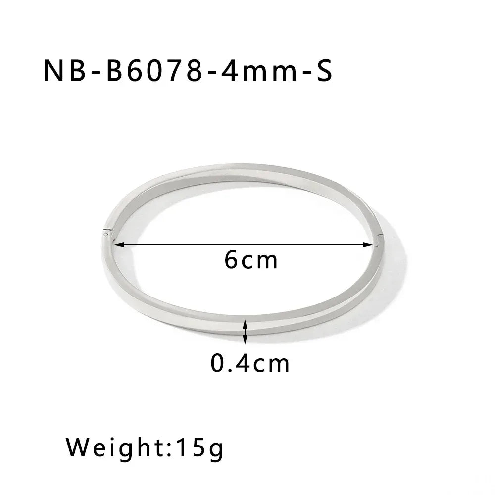zircon-titanium-steel-electroplated-bracelet - Viexta