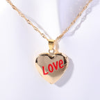 Shell Titanium Steel Album Necklace