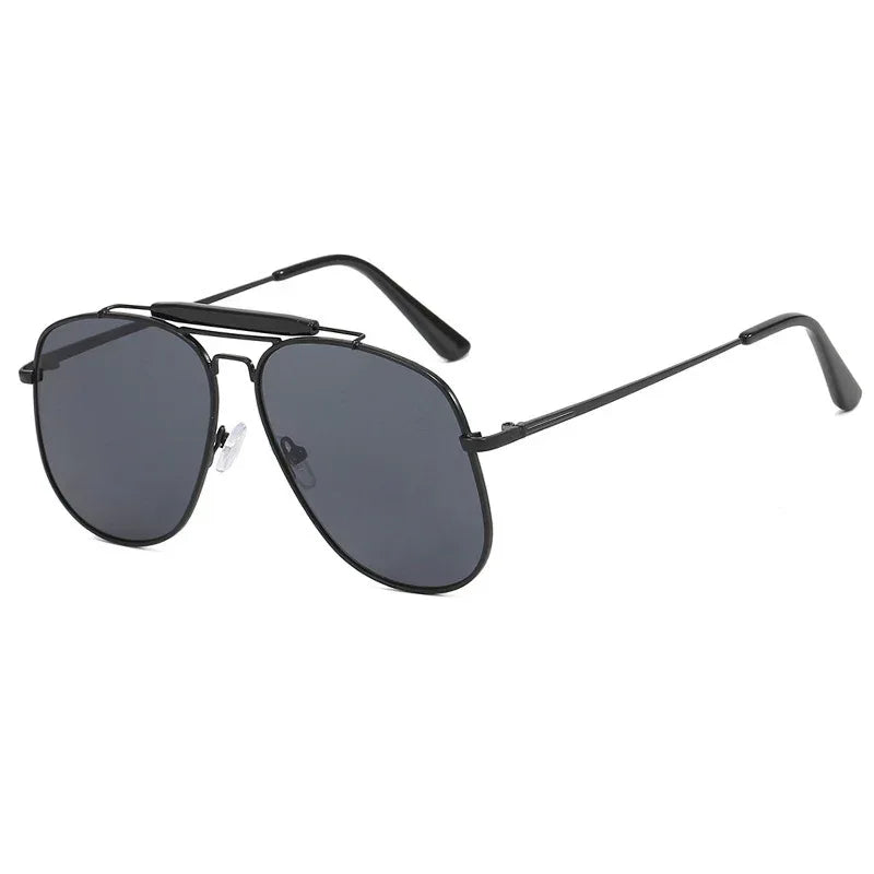 double-beam-large-frame-uv-proof-sunglasses - Viexta