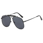 double-beam-large-frame-uv-proof-sunglasses - Viexta