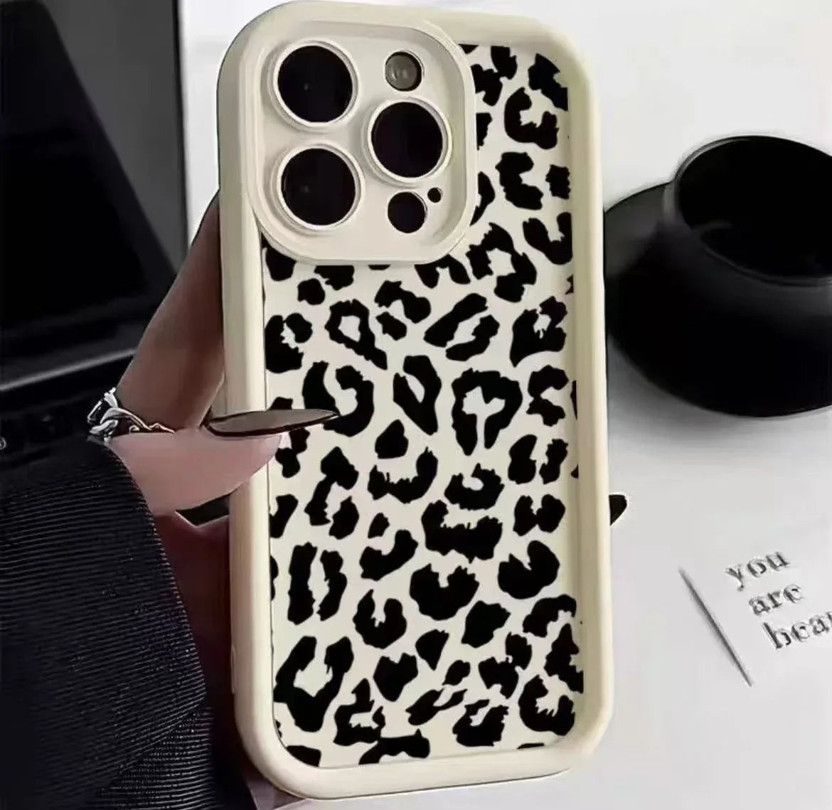 black-leopard-print-iphone-case - Viexta