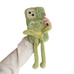 Cartoon Furry Pull-out Frog iPhone Case