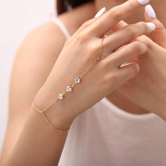 Double-sided Zircon Ring Bracelet