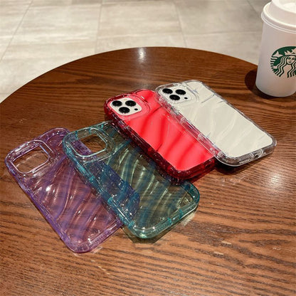 Water Ripple Transparent Drop-resistant Protective Cover for IPhone