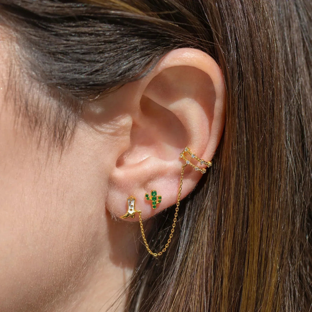 Oil Dripping Tassel Ear Clip - Viexta