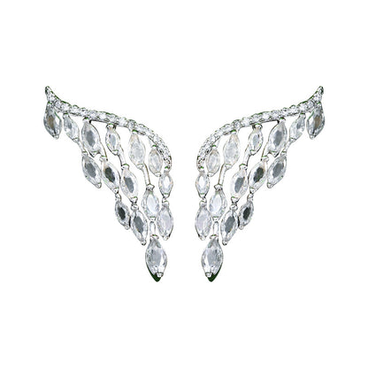 Diamond Angel Wings Earrings