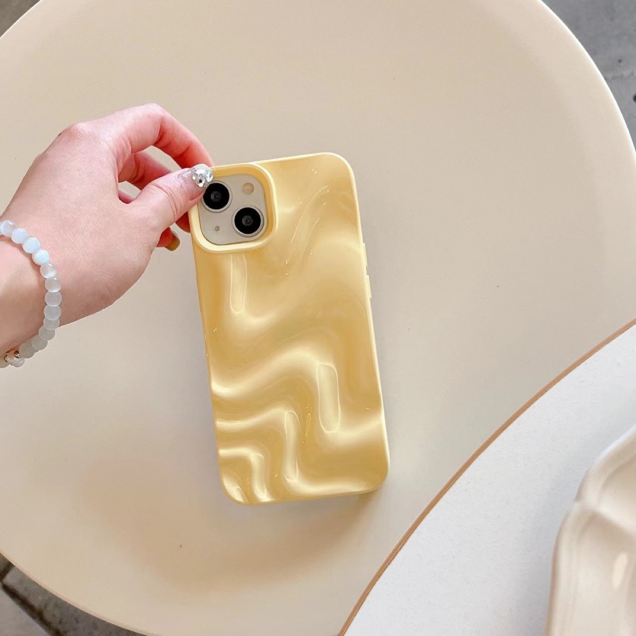 Three-dimensional Pleated Water Ripple IPhone Case