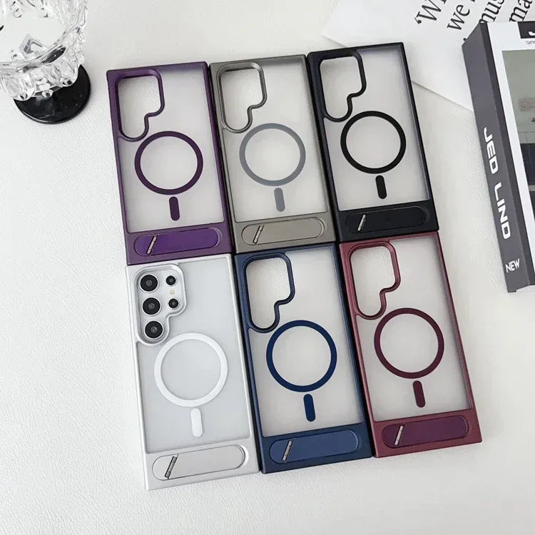 Folding Metal Bracket Samsung Phone Case - Viexta