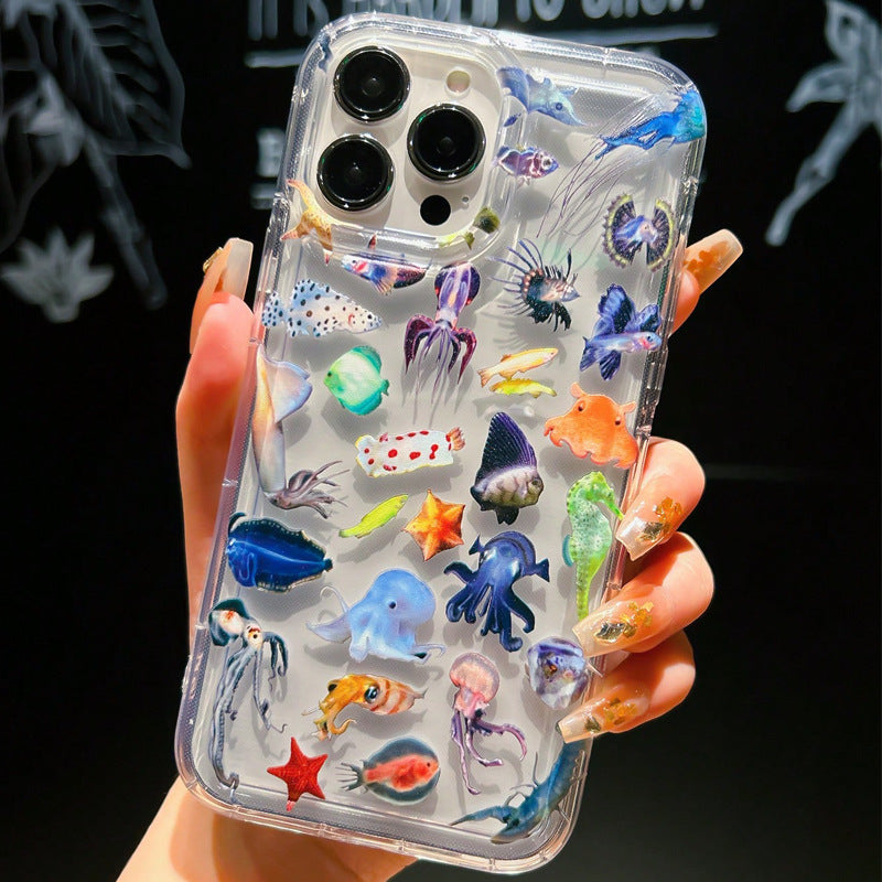 Marine Animal Airbag Drop-resistant  iPhone Case