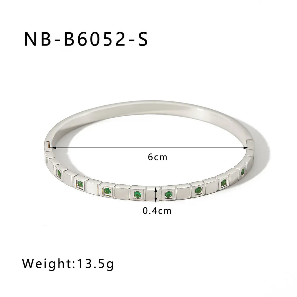 zircon-titanium-steel-electroplated-bracelet - Viexta
