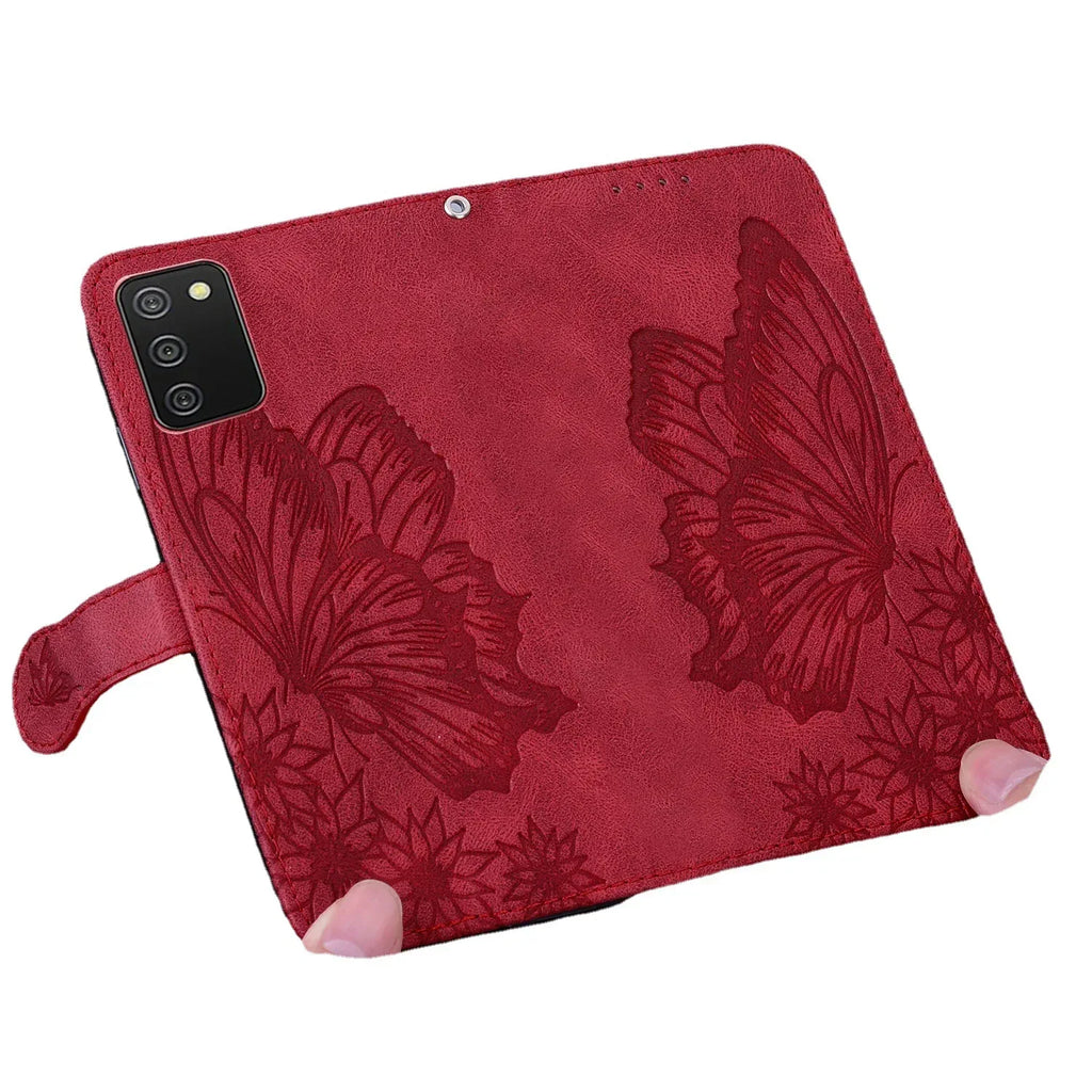 Embossed Butterfly Samsung S20 Series Leather Phone Case - Viexta