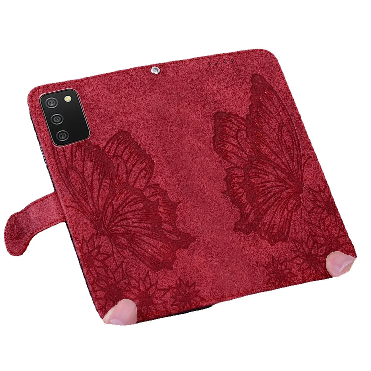 Embossed Butterfly Samsung S20 Series Leather Phone Case - Viexta