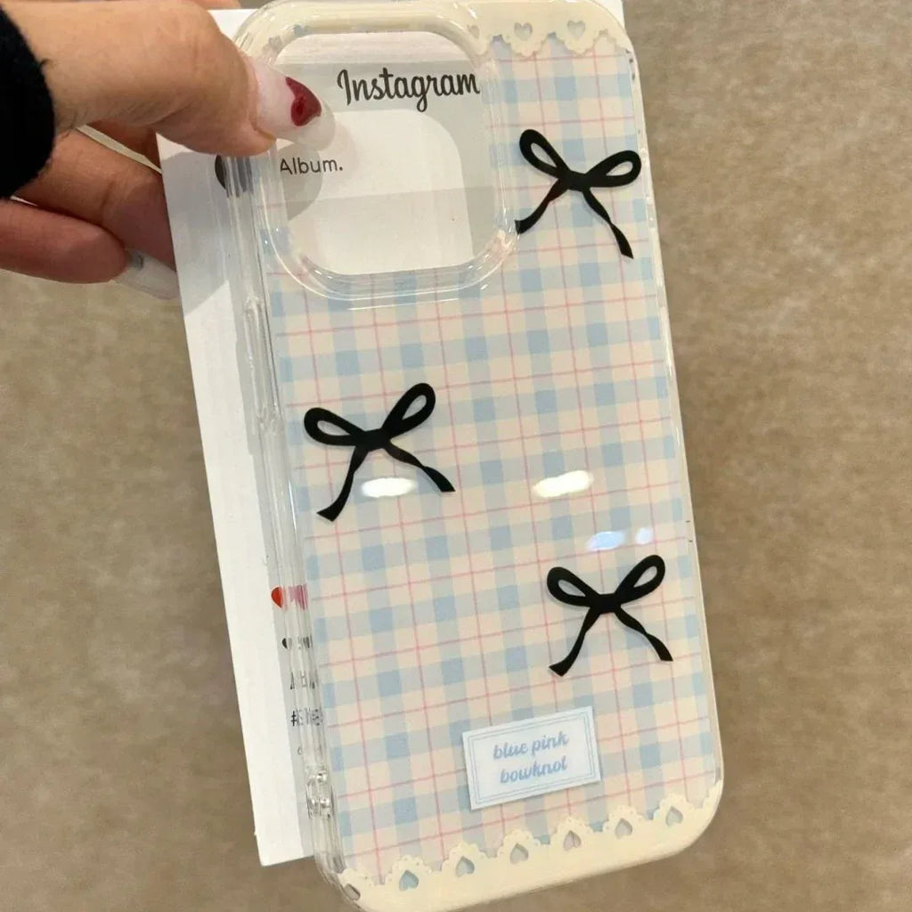 Plaid Bow iPhone Case - Viexta