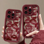 Red Lip Print iPhone Case - Viexta