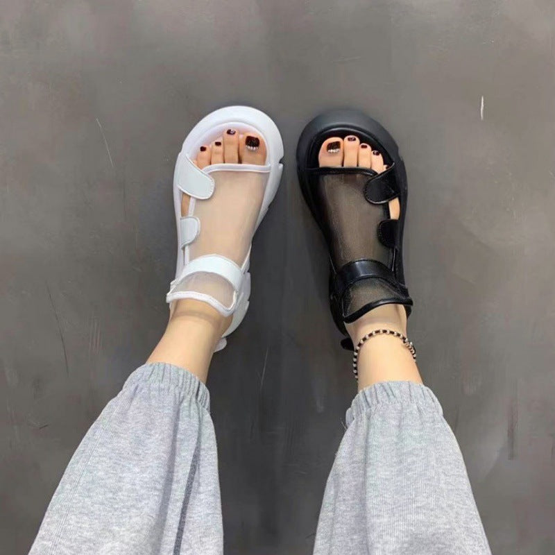 Muffin Thick Bottom Mesh Sandals