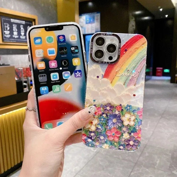 rhinestone-lens-protector-drop-resistant-iphone-case - Viexta