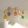 Colorful Drop Cube Sugar Earrings - Viexta