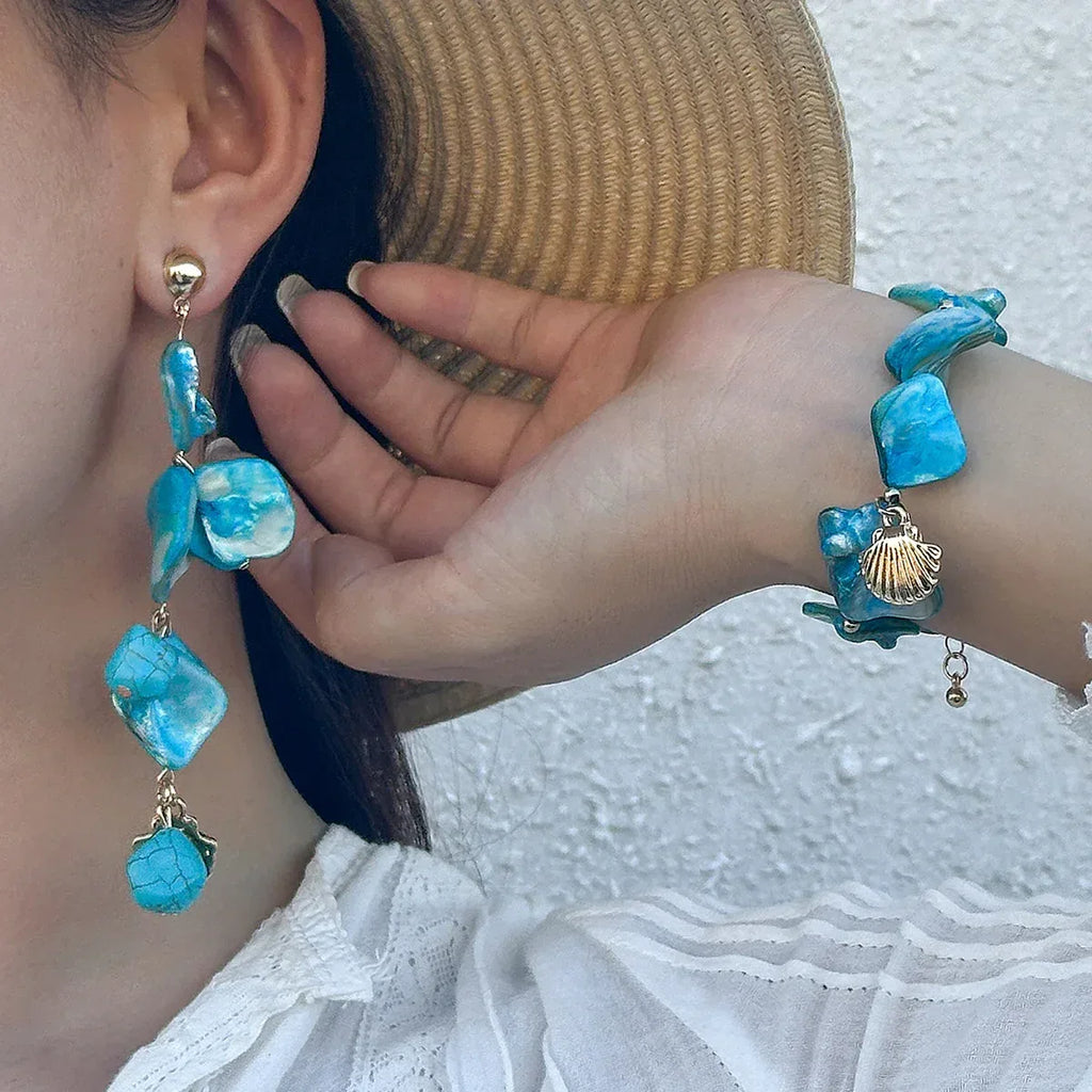 Summer Starfish Shell Patch Necklace For Women - Viexta