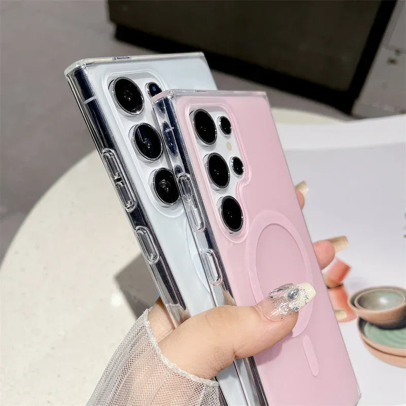 Macaron Color Series Magnetic Samsung Phone Case - Viexta