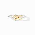 S925 Sterling Silver Infinite Two-color Ring - Viexta