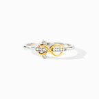 S925 Sterling Silver Infinite Two-color Ring