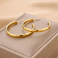 18k Trendy Hoops - Viexta