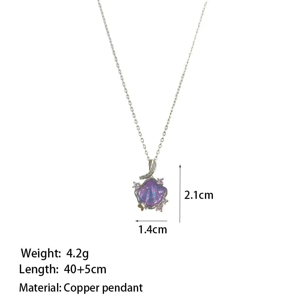 Shell Pendant Clavicle Chain - Viexta
