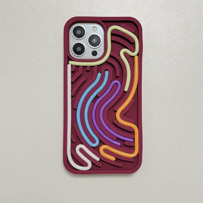 Decompression Puzzle Silicone iPhone Case - Viexta