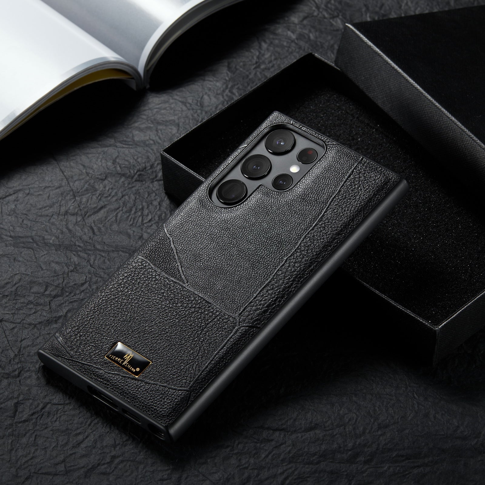 solid-color-business-leather-pattern-samsung-phone-case