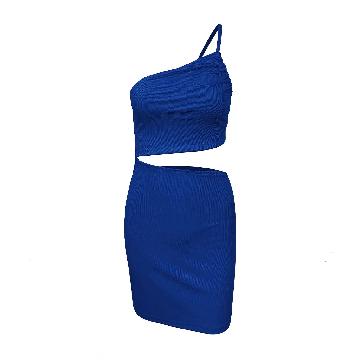 Niche Shoulder Drawstring Dress - Viexta