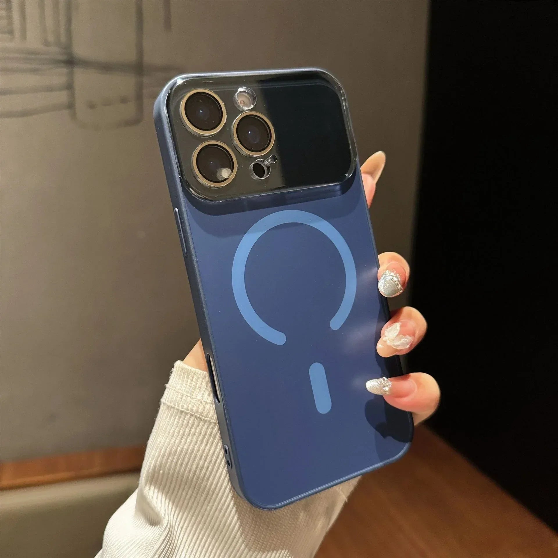 Large Window Frosted Magnetic iPhone Case - Viexta